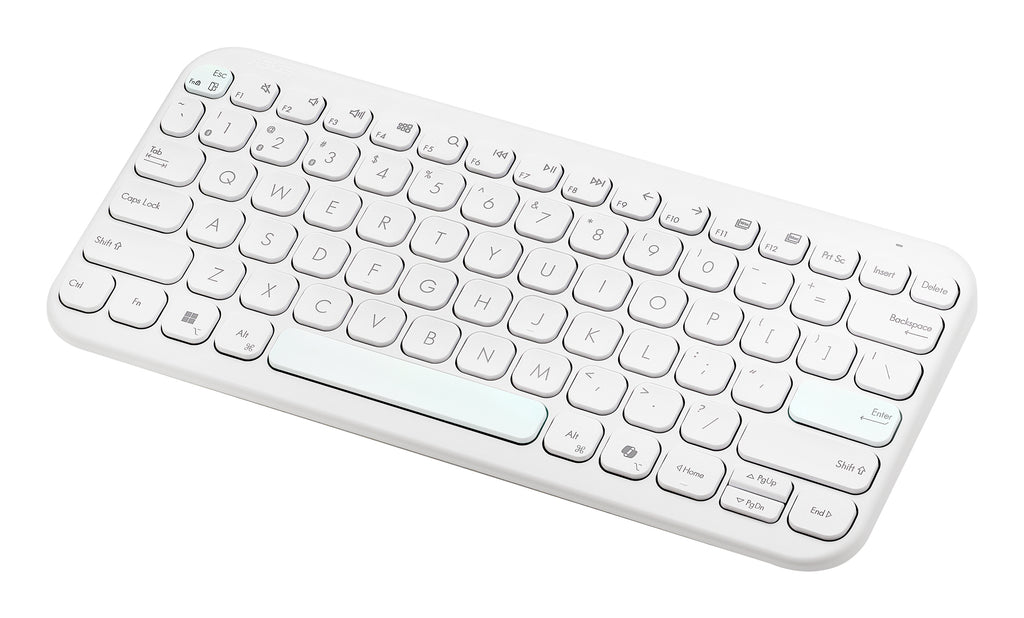 ASUS Marshmallow Keyboard KW100 clavier Maison Bluetooth QWERTZ Allemand Blanc