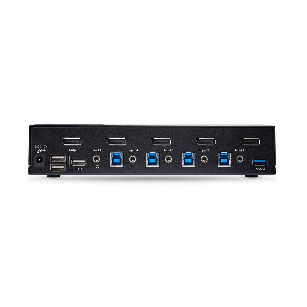 StarTech.com Switch KVM DisplayPort 4 Ports 8K 60Hz 4K 144Hz DisplayPort 1.4 USB 3.0