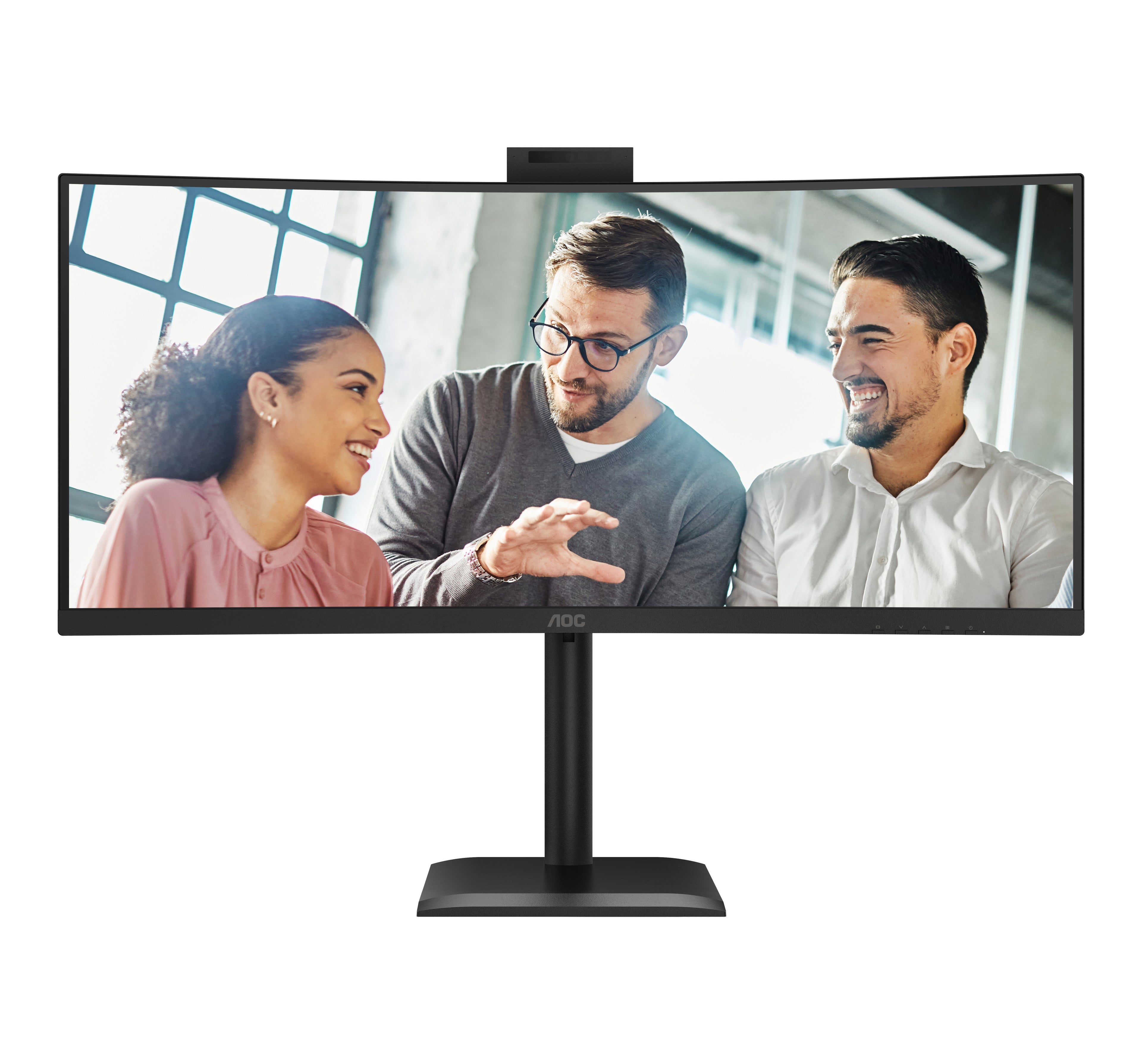 AOC CU34E4CW/75 écran plat de PC 86,4 cm (34") 3440 x 1440 pixels Noir