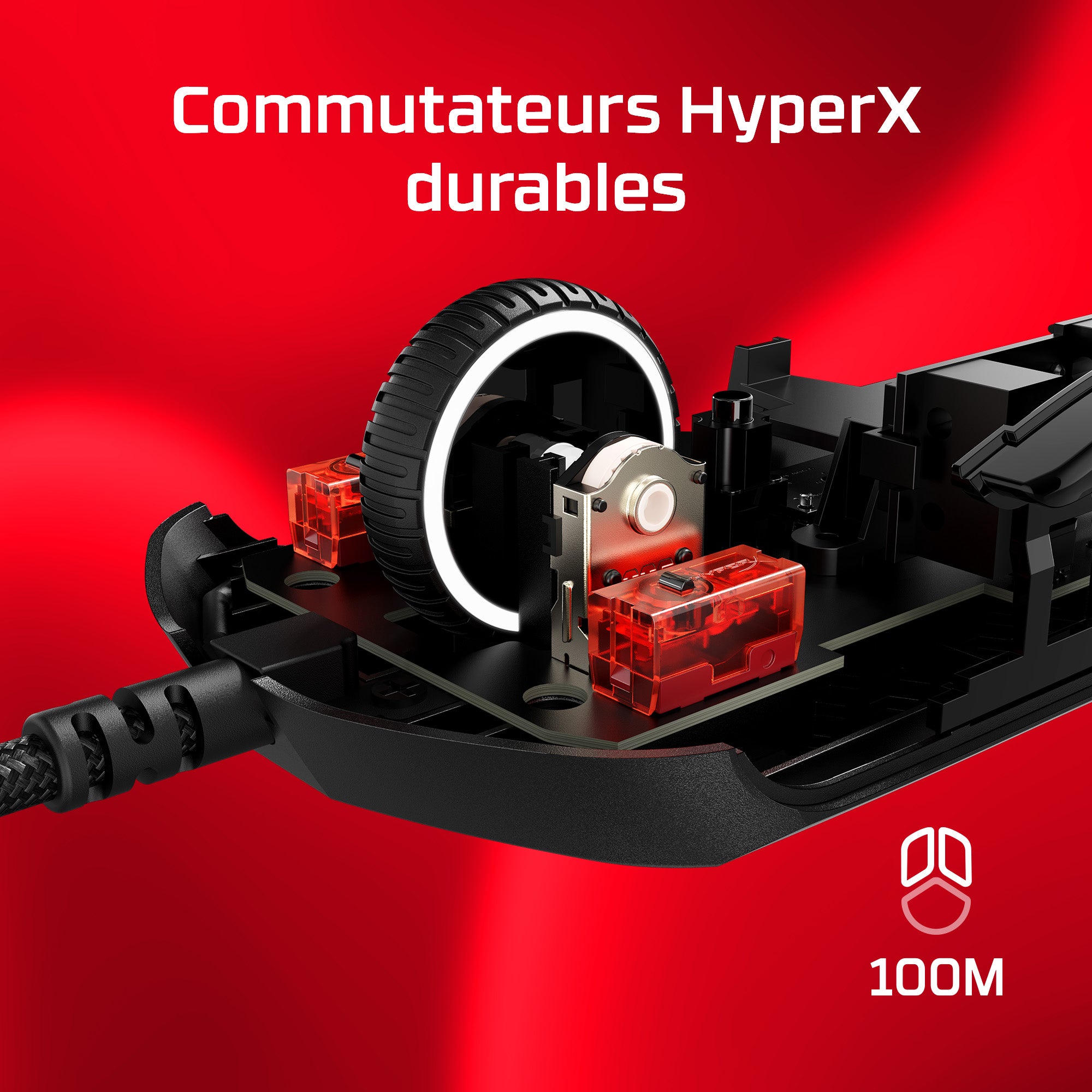 HyperX Pulsefire Haste 2 - Souris gaming (blanc)