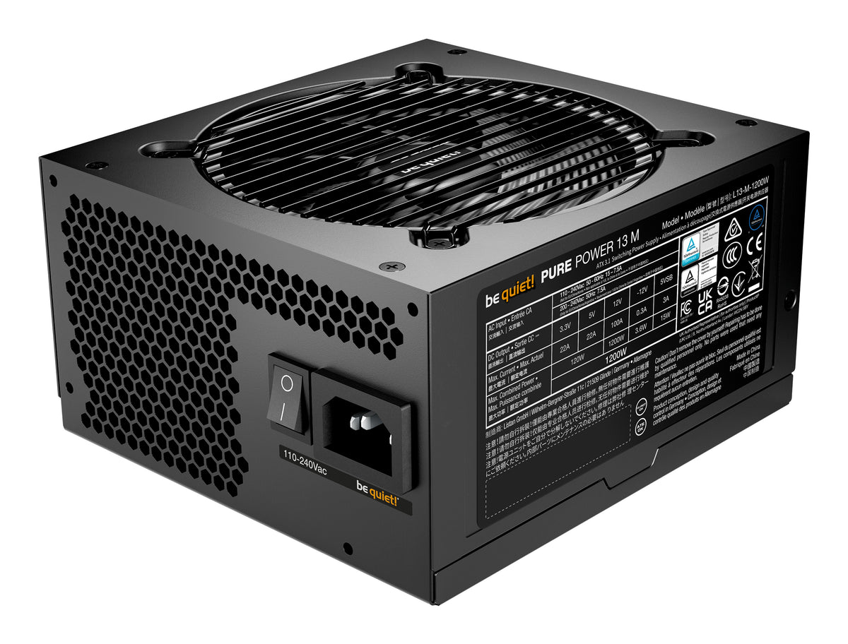 be quiet! Pure Power 13 M | 1200W unité d'alimentation d'énergie 20+4 pin ATX ATX Noir
