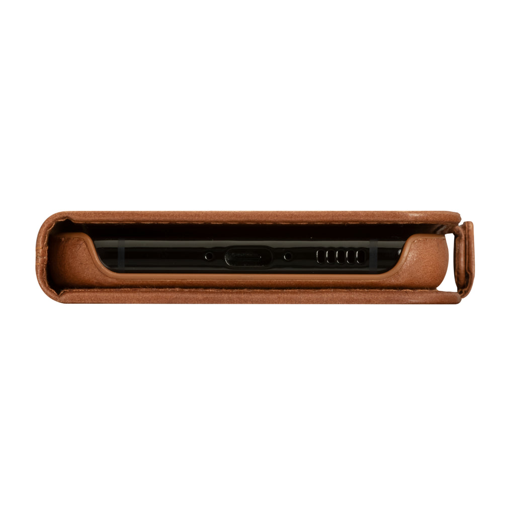 Coque de Protection Folio Lynge pour Samsung Galaxy S23+, 6.6 pouces, Marron