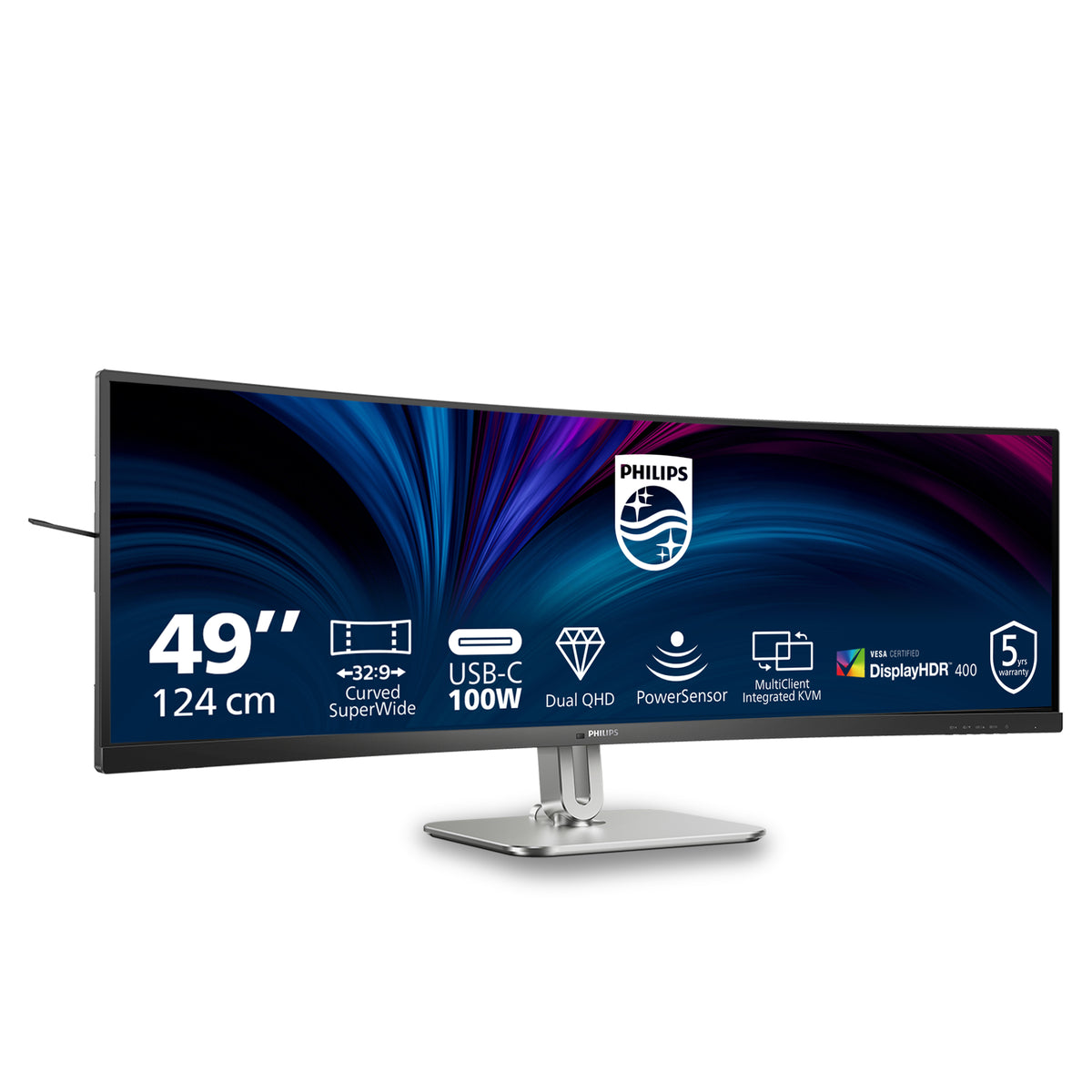 Philips 5000 series 49B2U5900C/00 Moniteur PC 124 cm (48.8") Dual QHD 5120 x 1440 LCD Noir