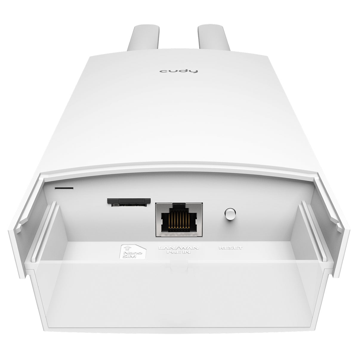 Cudy Indoor/Outdoor 4G Cat 6 AC1200 Wi-Fi Router, LT700 Outdoor 1.0 routeur sans fil Gigabit Ethernet Bi-bande (2,4 GHz / 5 GHz) Blanc