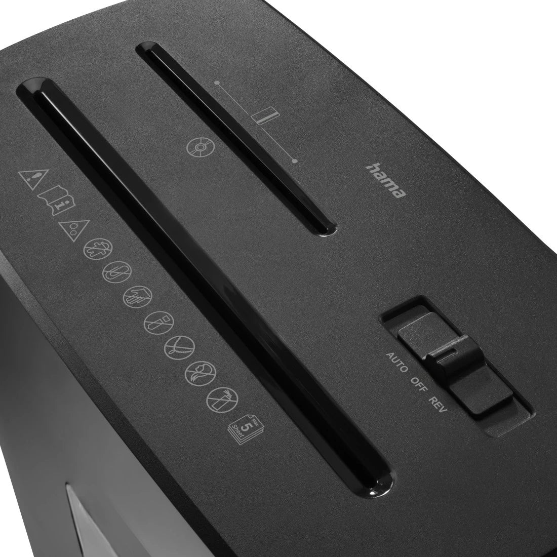 Hama Prime M50CD-B destructeur de papier Découpage par micro-broyage 68 dB 22 cm Noir - vue 3