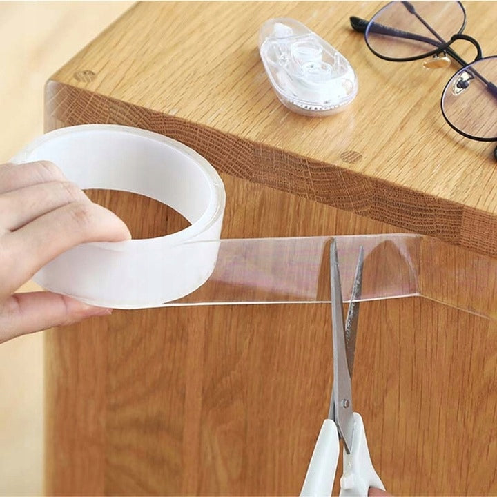 TAŚMA DWUSTRONNA NANO 3m/3cm ZESTAW 5x MOCNA MONTAŻOWA WIELOKROTNEGO UŻYTKU