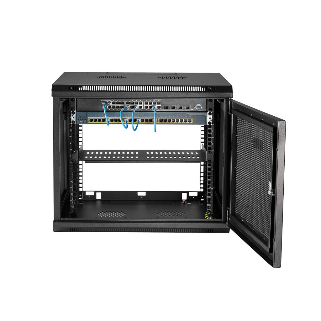 StarTech.com Armoire Réseau Murale 9U 19" à 4 Montants avec Étagère 1U
