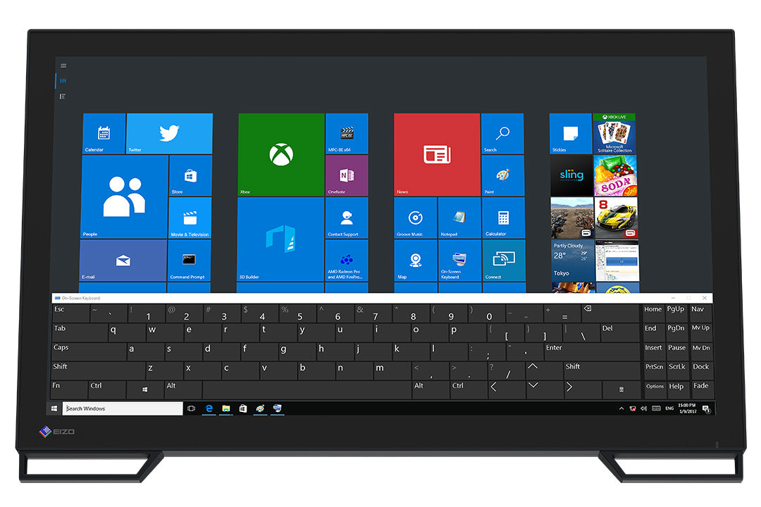 EIZO DuraVision FDF2382WT-A écran plat de PC 58,4 cm (23") 1920 x 1080 pixels Full HD LED Écran tactile Dessus de table Noir
