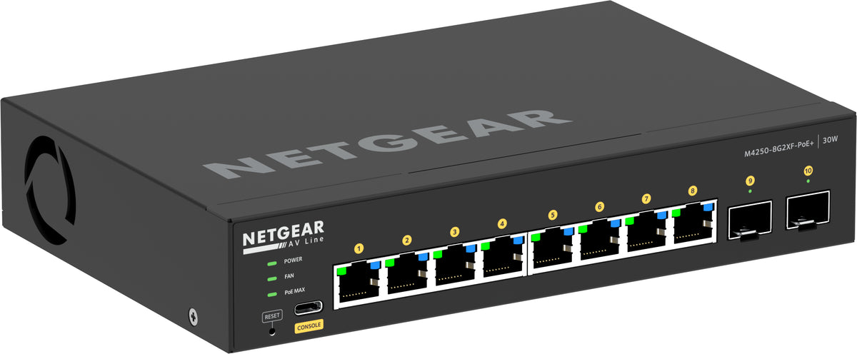 NETGEAR GSM4210PX Géré L2/L3 Gigabit Ethernet (10/100/1000) Connexion Ethernet, supportant l'alimentation via ce port (P