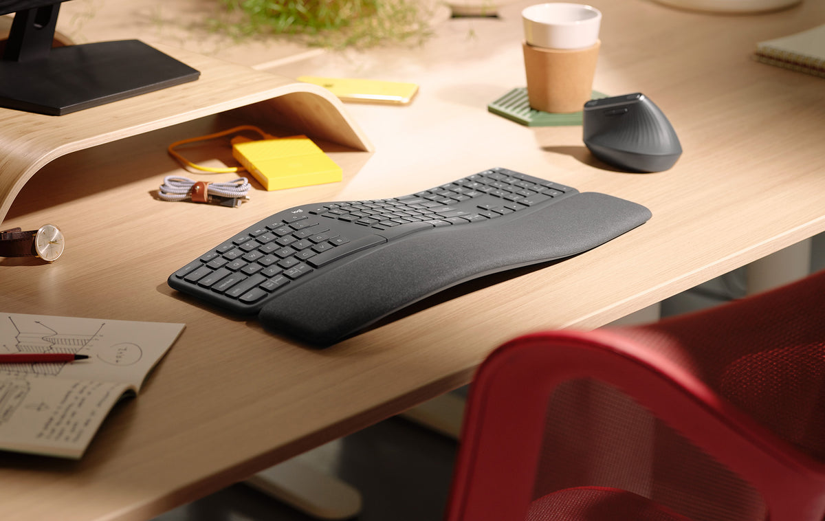 Logitech ERGO K860 Clavier Sans Fil, Disposition Nordique