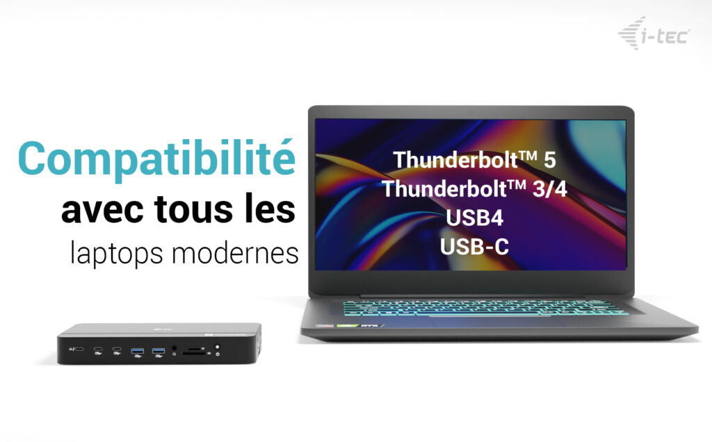 i-tec Thunderbolt 5 Triple Display Docking Station, M.2 slot, 6x USB, 2.5GLAN + Power Delivery 140W