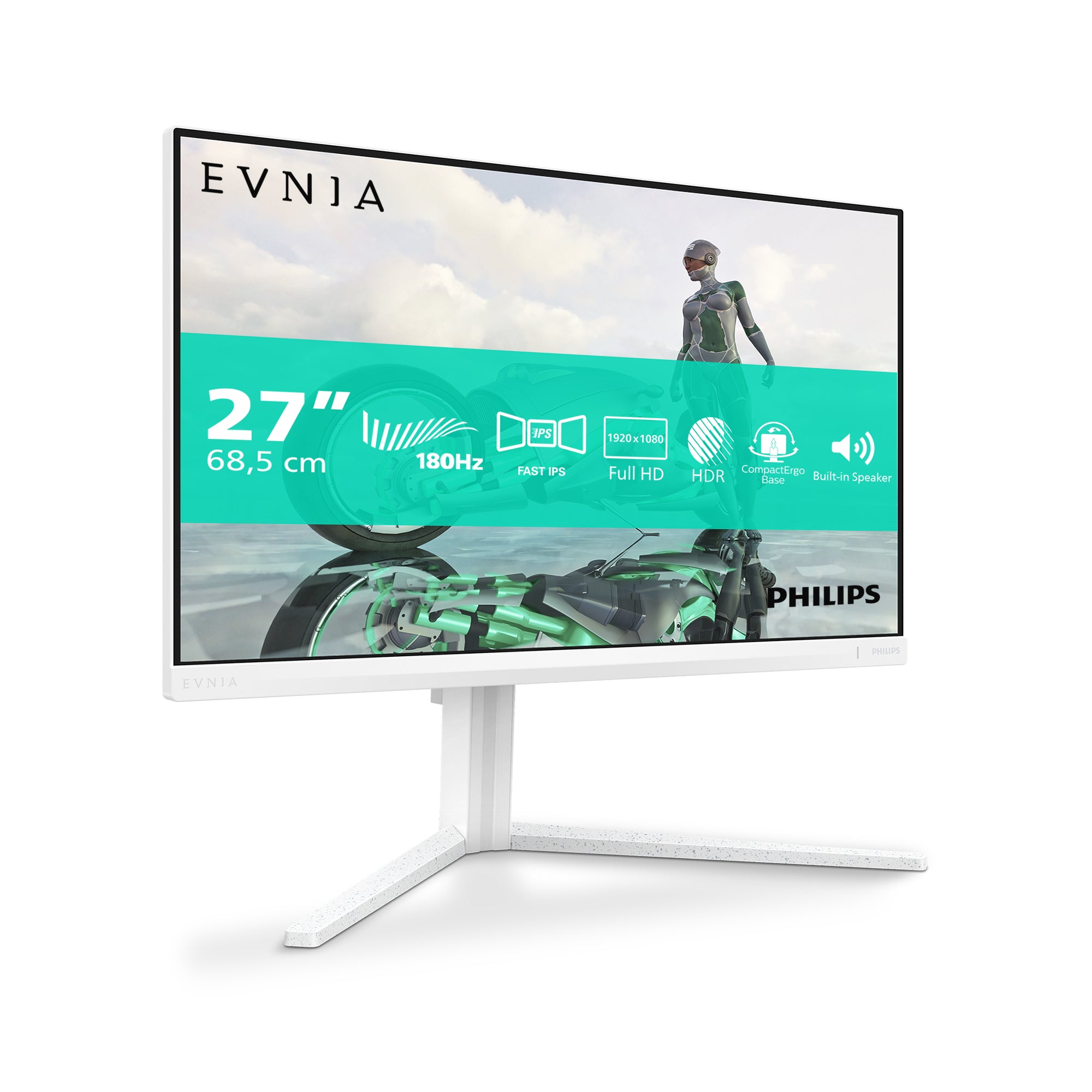 Philips Evnia 27M2N3201A/00 écran plat de PC 68,6 cm (27") 1920 x 1080 pixels Full HD LCD Blanc