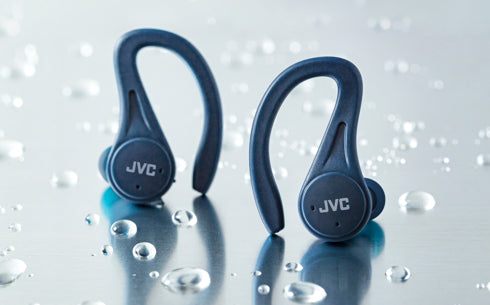 JVC HA-EC25T Casque True Wireless Stereo (TWS) Crochets auriculaires Sports Bluetooth Bleu