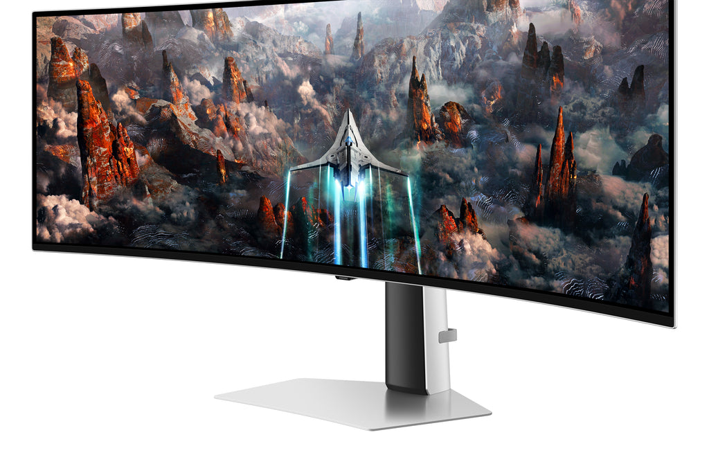 Samsung Samsung G93SC écran plat de PC 124,5 cm (49") 5120 x 1440 pixels Dual QHD OLED Argent