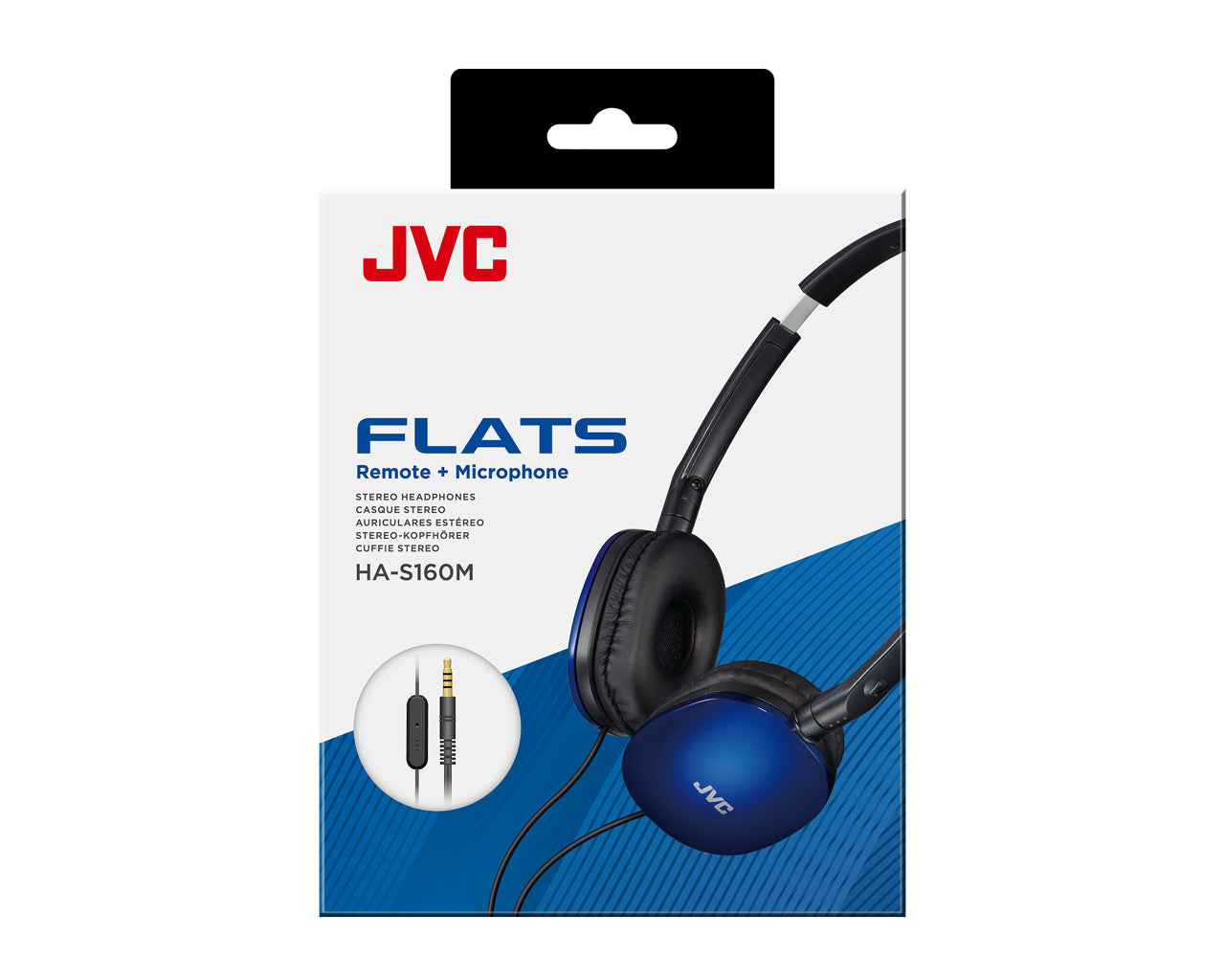 JVC HA-S160M-AU casque Avec fil Arceau Appels/Musique Bleu