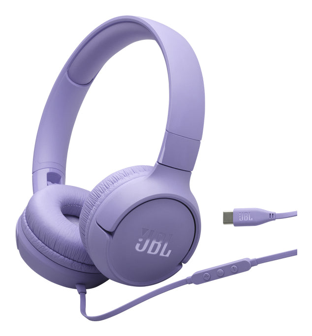 JBL Tune 520C USB-C Casques Avec fil Arceau Appels/Musique USB Type-C Lilas
