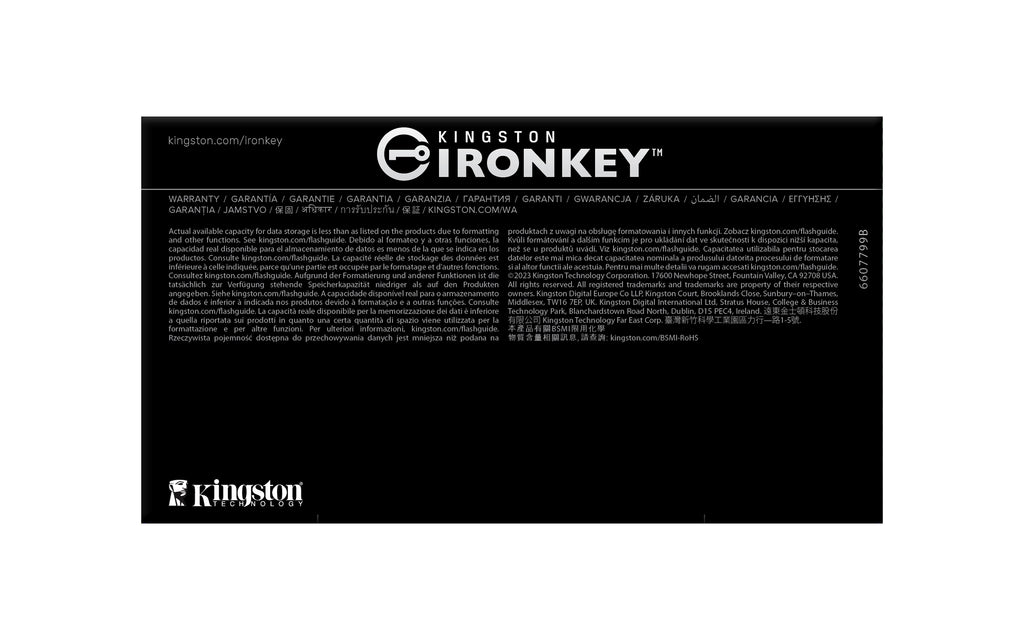 Kingston Technology IronKey 256 Go D500S FIPS 140-3 Lvl 3 AES-256