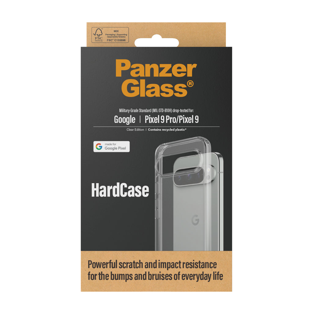 PanzerGlass ® HardCase Transparent Google Pixel 9 Pro 5G | 9 5G coque de protection pour téléphones portables Housse