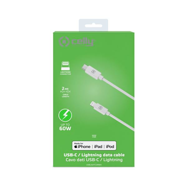 Câble Lightning vers USB-C, 2 m, Blanc