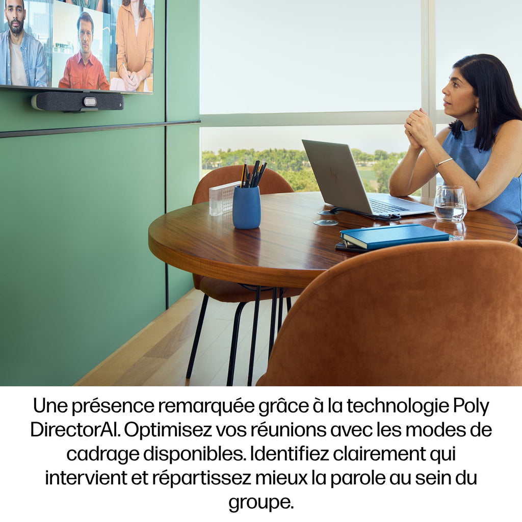 HP Poly Studio V12 Barre Vidéo USB sans module d'alimentation