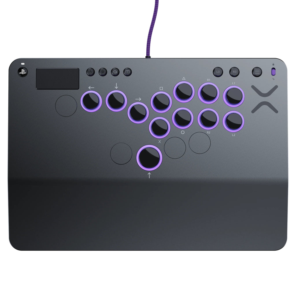 Turtle Beach Victrix Pro KO sans levier Fight stick Gris Édition. Sous licence officielle PS avec boutons Cherry MX Spee