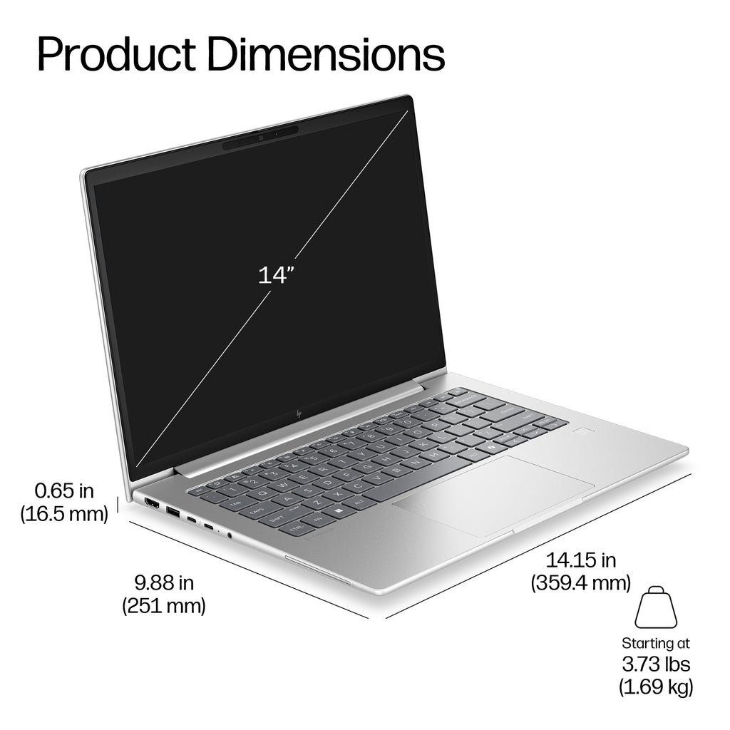 Ordinateur Portable 14 pouces, 16 Go RAM, 512 Go SSD, Intel