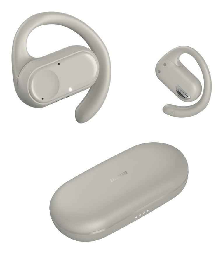 Hama Spirit Open Casque True Wireless Stereo (TWS) Ecouteurs Appels/Musique Bluetooth Sable