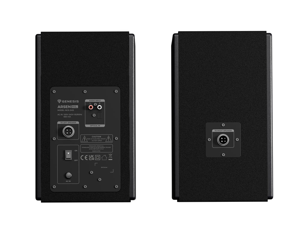GENESIS ARSEN 502BT 2.0-kanal Højttalersystem Sort