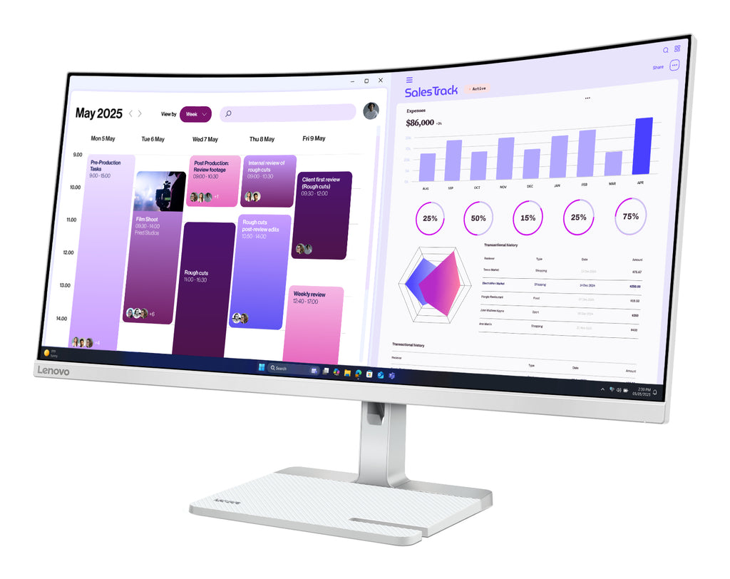 Lenovo L34W-4C Moniteur