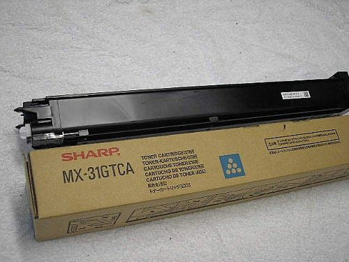 Sharp MX-31GTCA Cartouche de Toner Originale, Cyan
