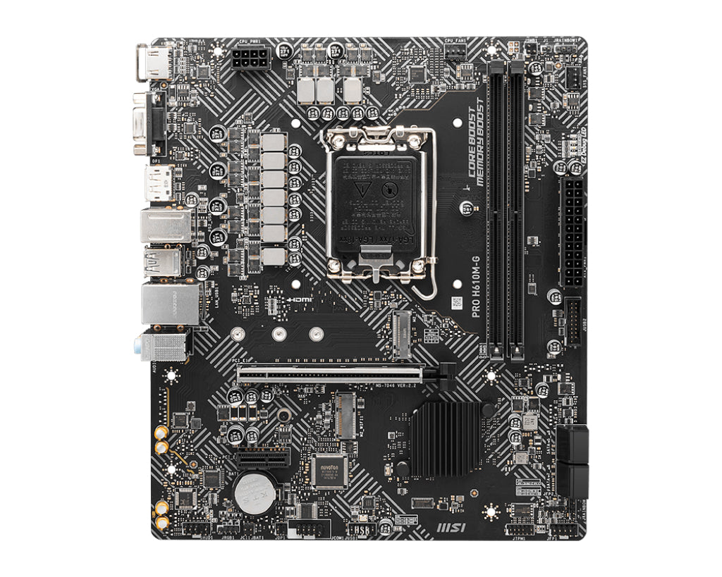 MSI PRO H610M-G carte mère Intel H610 LGA 1700 micro ATX