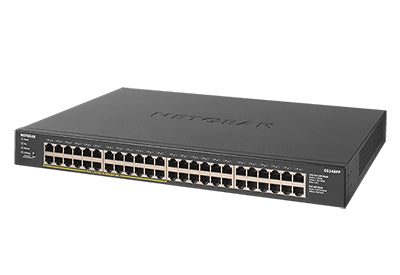 NETGEAR GS348PP Non-géré Gigabit Ethernet (10/100/1000) Connexion Ethernet, supportant l'alimentation via ce port (PoE) Noir - vue 3