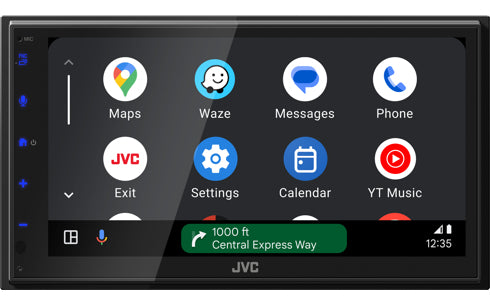JVC KW-M595DBT récepteur multimédia de voiture Noir Wifi 22 W Bluetooth