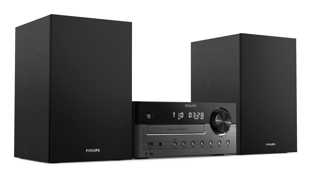 Philips TAM4505M2/12 Système Micro Audio Domestique 80W, Noir et Gris Foncé