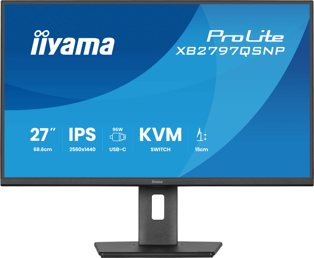 iiyama ProLite XB2797QSNP-B1 écran plat de PC 68,6 cm (27") 2560 x 1440 pixels Quad HD LCD Noir