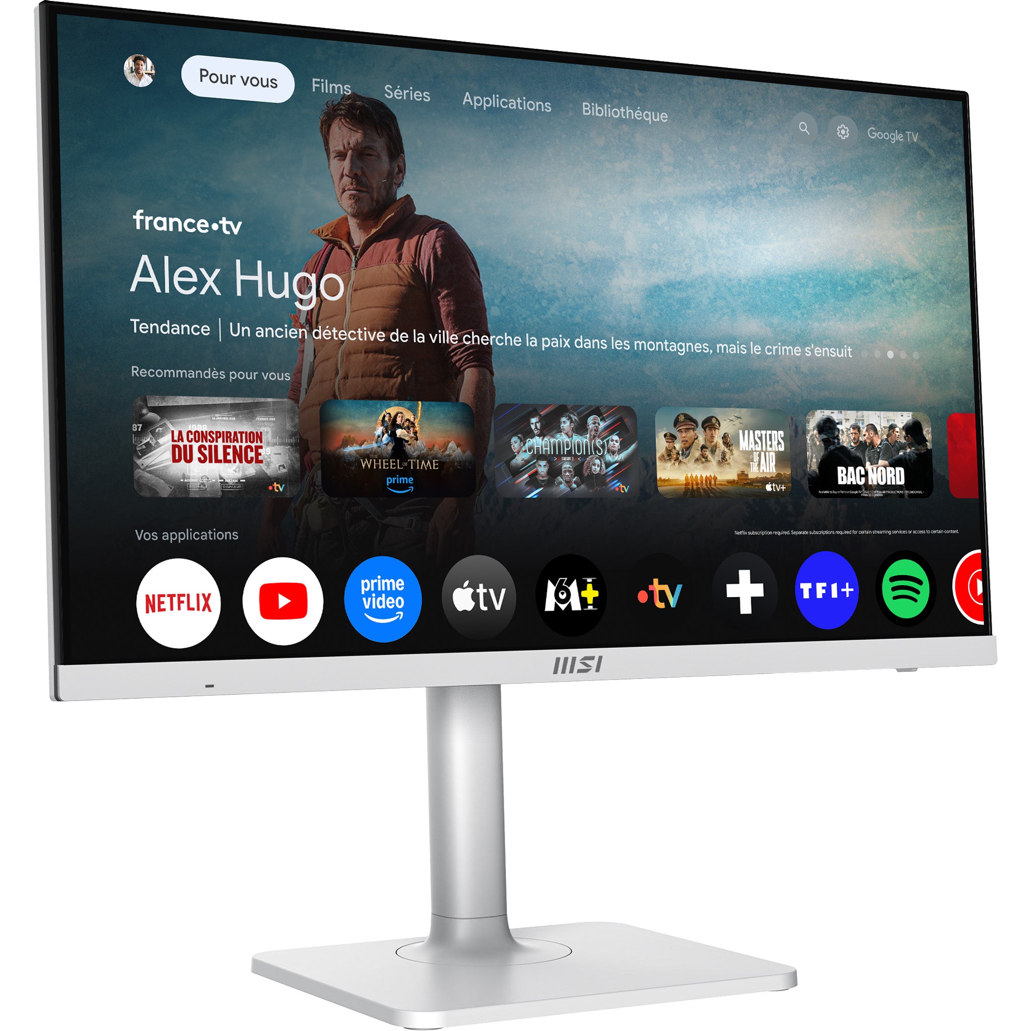 MSI Modern MD272UPSW écran plat de PC 68,6 cm (27") 3840 x 2160 pixels 4K Ultra HD Blanc