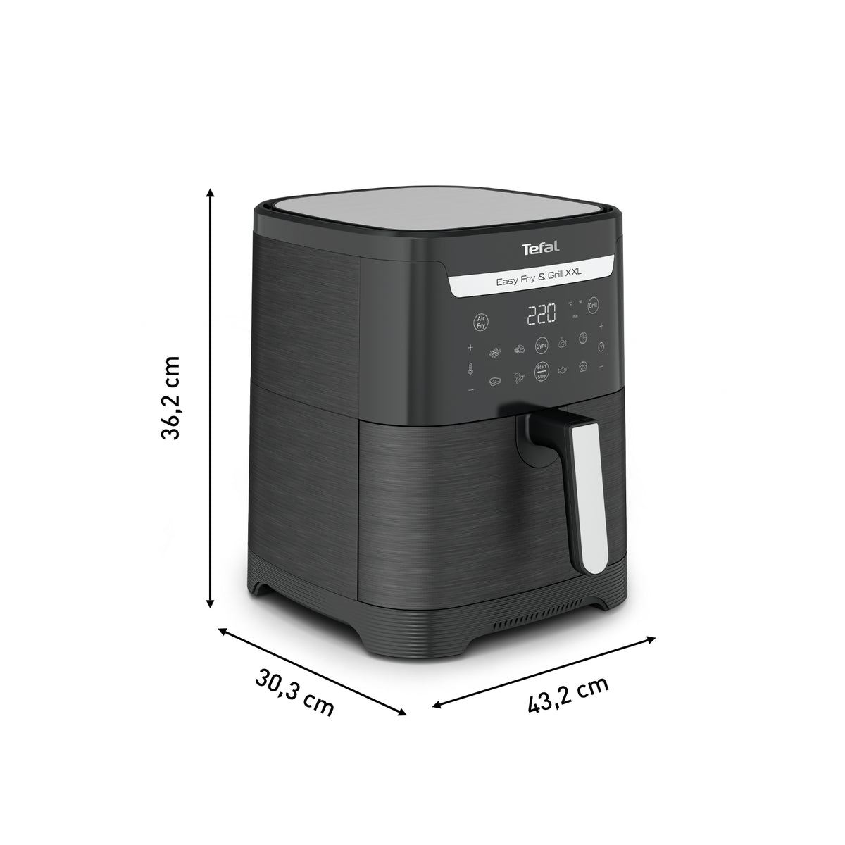 Tefal Easy Fry & Grill EY8018 6,5 L Autonome 1830 W Friteuse d’air chaud Noir