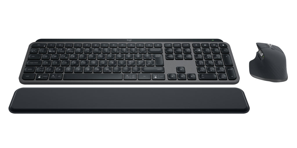 Logitech 920-010931 teclado Ratón incluido Oficina RF Wireless + Bluetooth QWERTY Nórdico Grafito