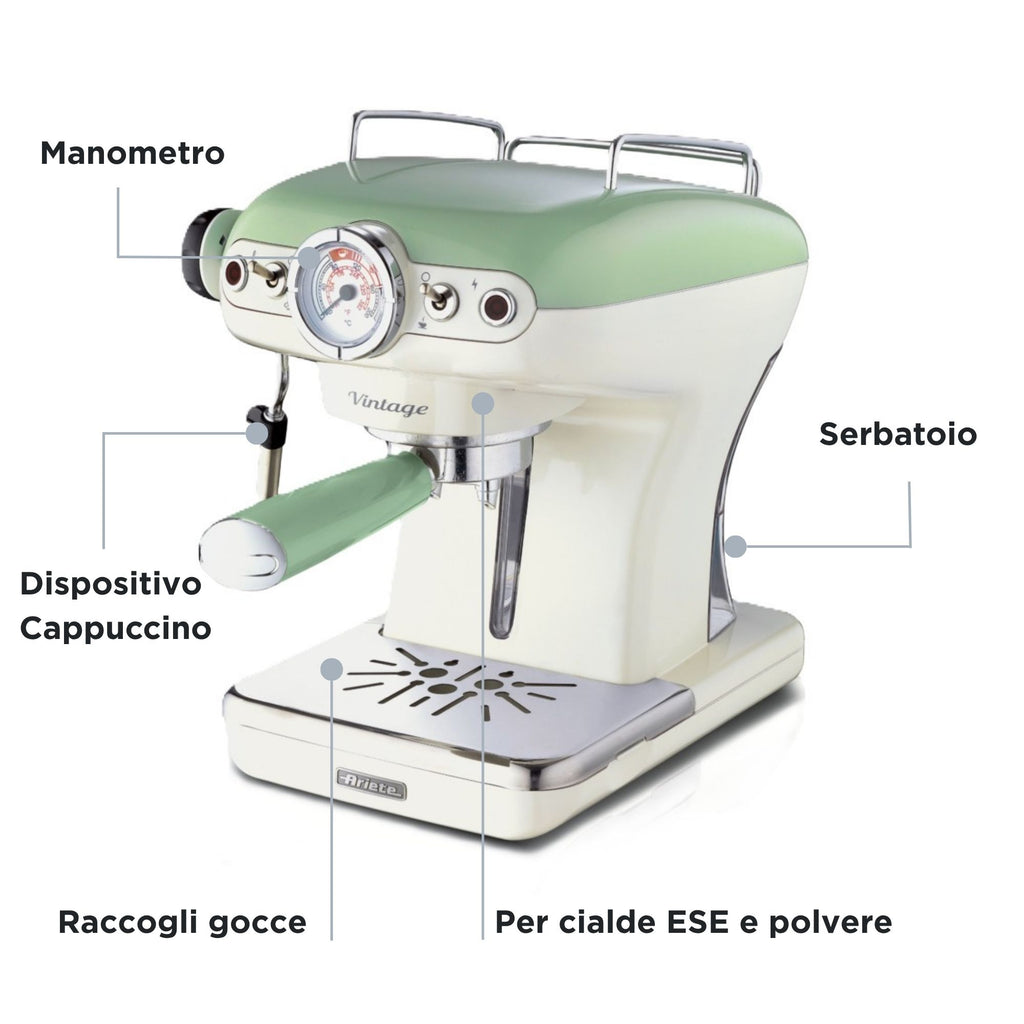 Ariete 1389/14 Manuel Machine à expresso 0,9 L - vue 5