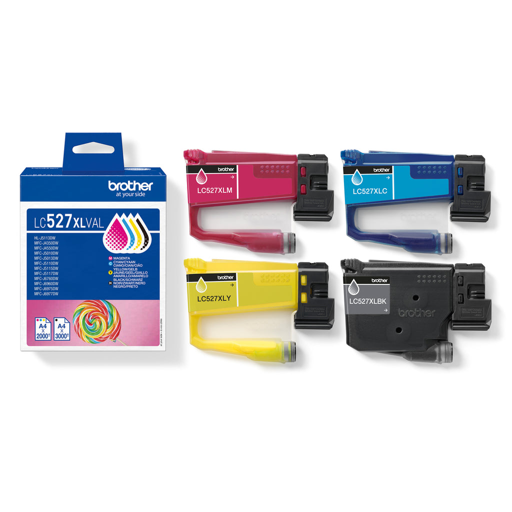 Brother LC527XLVAL Pack Économique de Cartouches d'Encre d'Origine