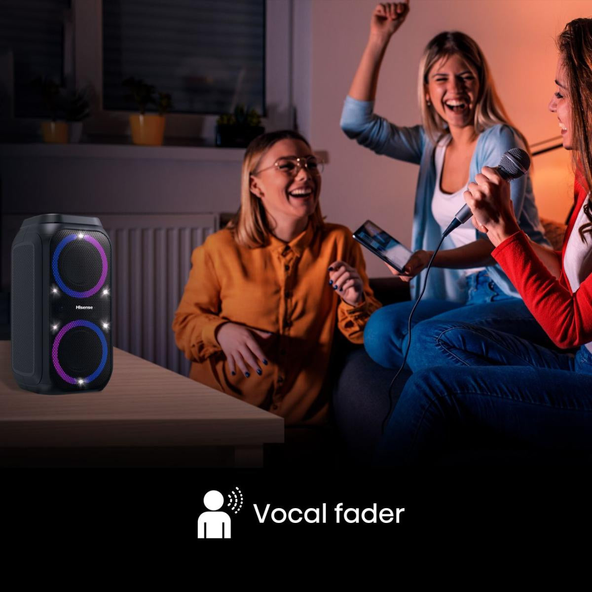 Hisense Party Rocket 160 Enceinte de Soirée, 160 W, Noir