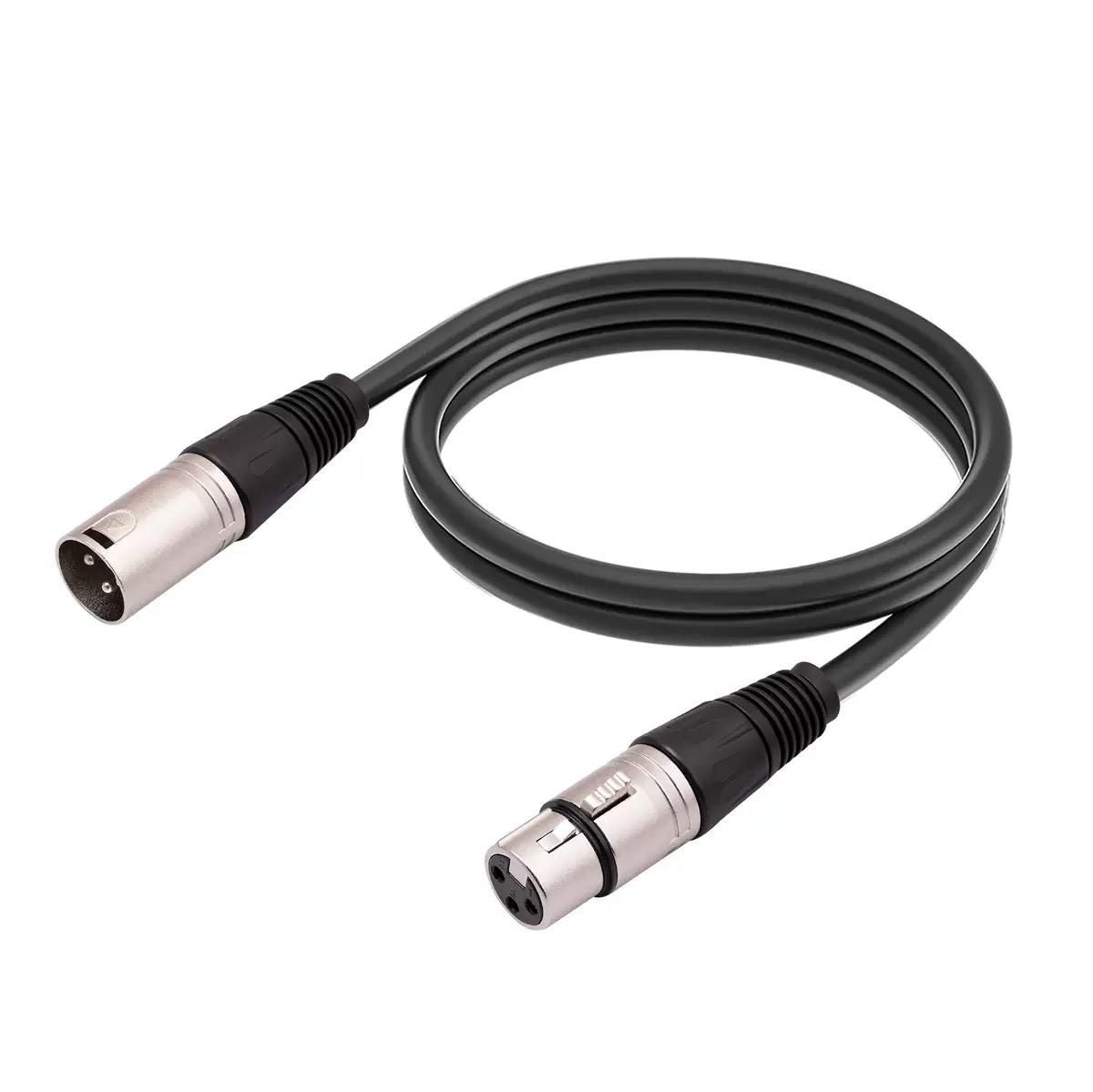 Microconnect XLRMF2 câble audio 2 m XLR (3-pin) Noir