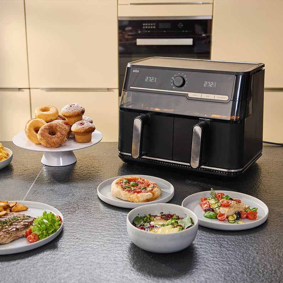 Braun TwinCook 5 Double 10 L Autonome 2800 W Friteuse d’air chaud Noir