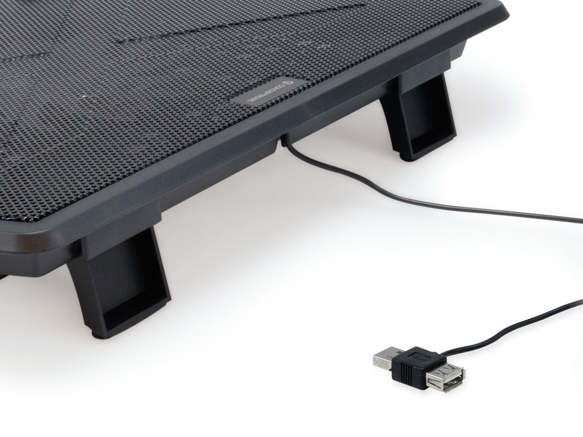 Conceptronic THANA06B Système de Refroidissement pour Ordinateurs Portables 15.6" (39,6 cm), Noir