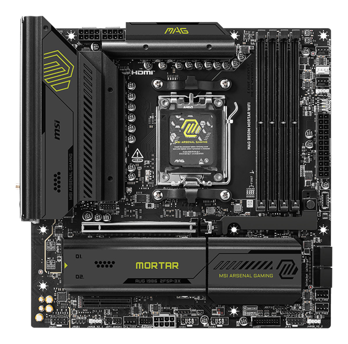 MSI MAG B850M MORTAR WIFI Carte Mère AMD B850 Socket AM5 Micro ATX
