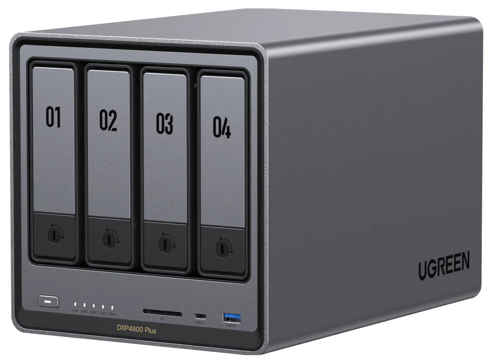 Ugreen NASync DXP4800 Plus NAS Bureau Intel® Pentium® Gold 8505 8 Go DDR5 0 To UGOS Pro
