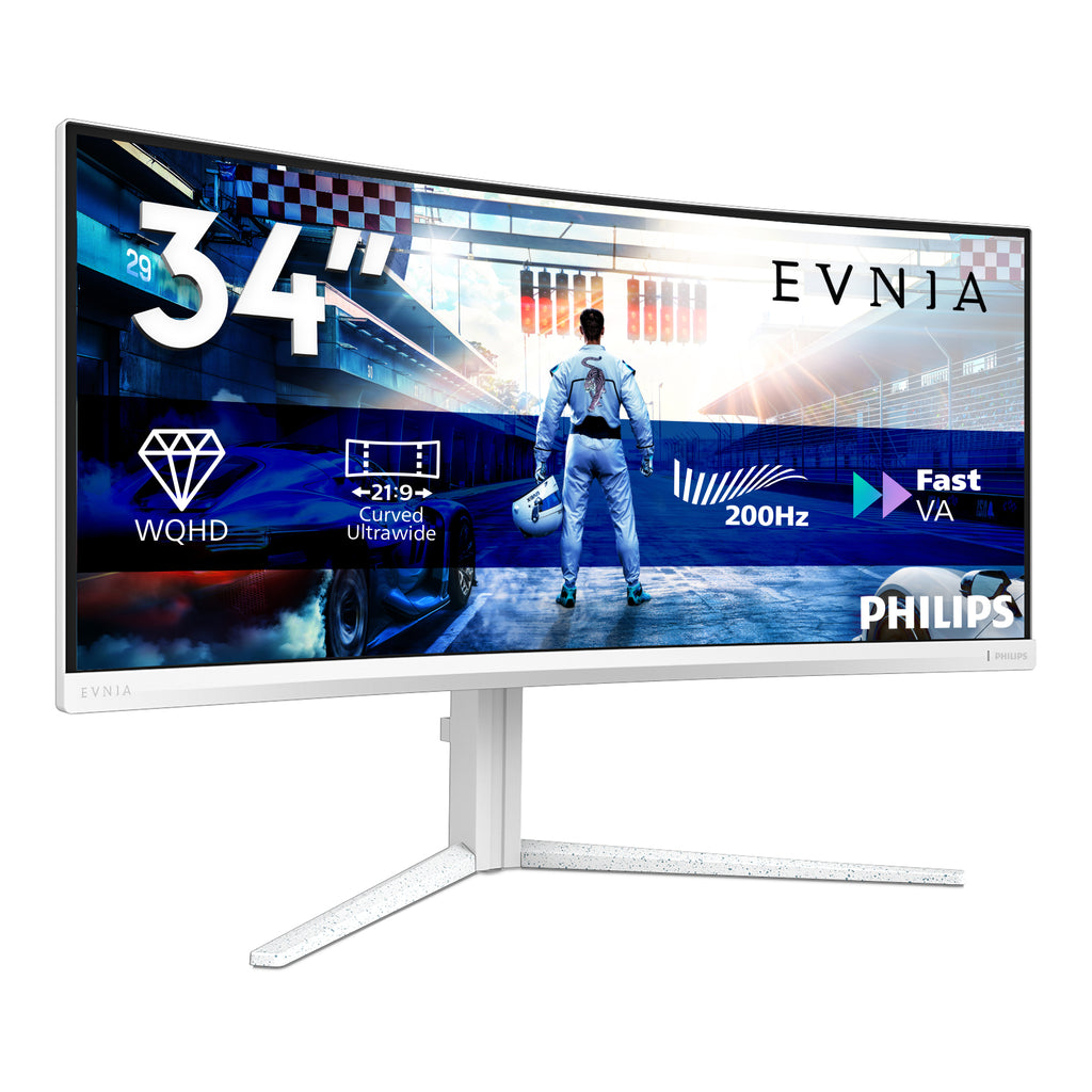 Philips 34M2C5601QA/00 écran plat de PC 86,4 cm (34") 3440 x 1440 pixels Blanc