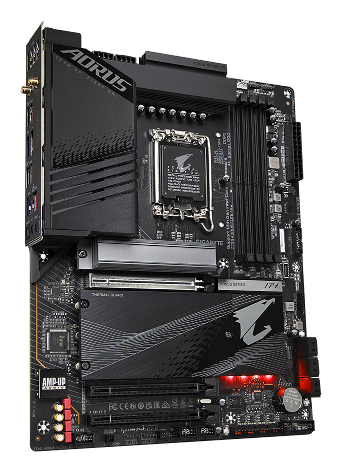 GIGABYTE Z790 AORUS ELITE AX Carte Mère - Prend en charge les processeurs Intel Core 14e génération, 16*+2+1 Phases VRM 