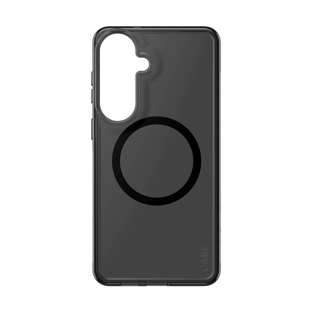 PanzerGlass CARE™ by ® Smokey Case w. Black Qi Samsung Galaxy S26+ coque de protection pour téléphones portables Housse Noir