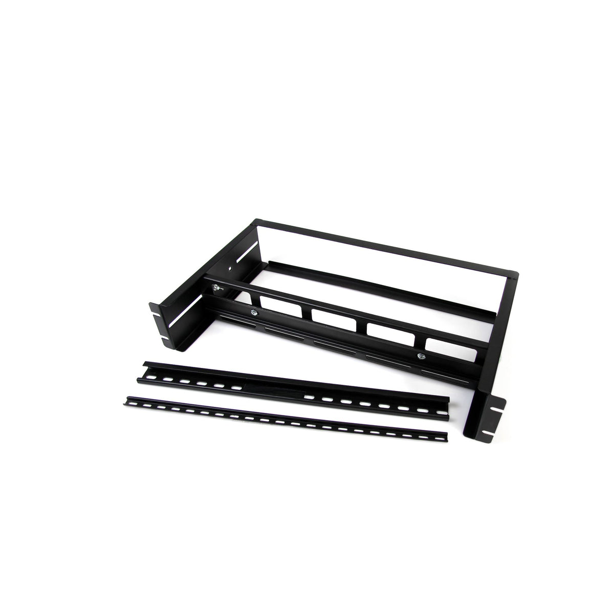 StarTech.com Kit de Rail DIN 2U pour Rack Standard 19" - Rail DIN pour Montage en Rack à Profondeur Réglable avec Rails 